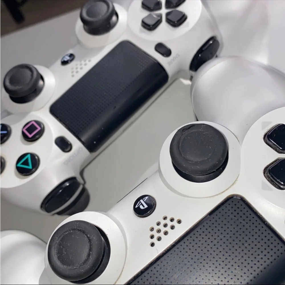 PS4 console with controllers
